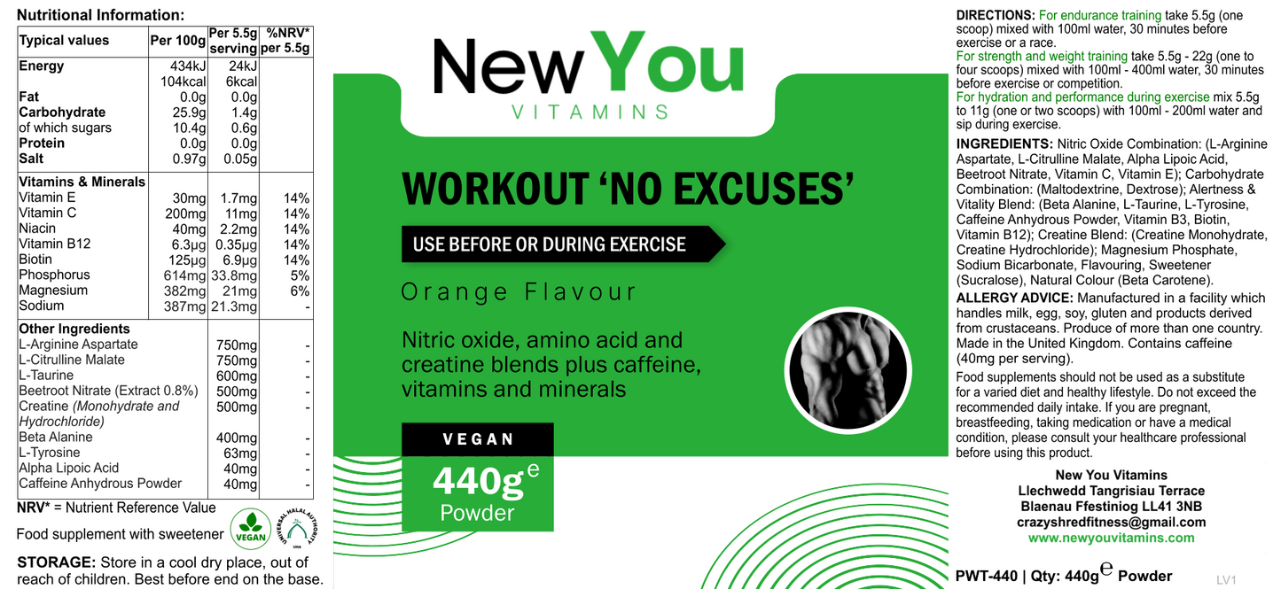 WORKOUT 'No Excuses'